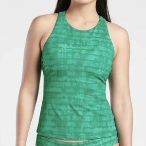 Athleta Maldives Printed High Neck Tankini Size 32 B/C NWT Tahiti Aruba Teal